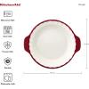 imageKitchenAid Vitrified Stoneware Pie Plate 9Inch PistachioEmpire Red