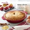 imageKitchenAid Vitrified Stoneware Pie Plate 9Inch PistachioEmpire Red