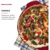 imageKitchenAid Vitrified Stoneware Pie Plate 9Inch PistachioEmpire Red