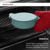 imageKitchenAid Vitrified Stoneware Round Baker 225Quart PistachioAqua Sky