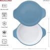 imageKitchenAid Vitrified Stoneware Round Baker 225Quart PistachioBlue Velvet