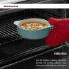 imageKitchenAid Vitrified Stoneware Round Casserole Baker 2Quart PistachioAqua Sky
