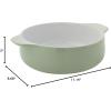 imageKitchenAid Vitrified Stoneware Round Casserole Baker 2Quart PistachioPistachio