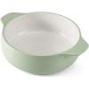 imageKitchenAid Vitrified Stoneware Round Casserole Baker 2Quart PistachioPistachio