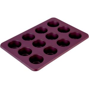 imageKitchenAid 24Cup Nonstick Aluminized Steel Mini Muffin Pan Contour SilverBeetroot