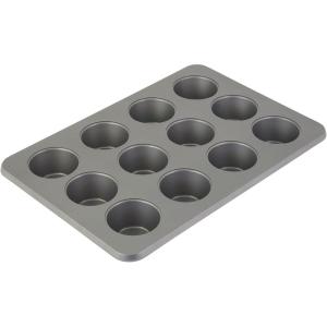 imageKitchenAid 24Cup Nonstick Aluminized Steel Mini Muffin Pan Contour SilverContour Silver