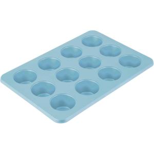 imageKitchenAid 24Cup Nonstick Aluminized Steel Mini Muffin Pan Contour SilverMineral Water