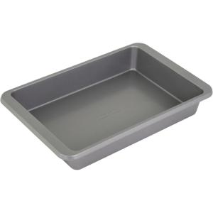 imageKitchenAid 9 x 13In Nonstick Aluminized Steel Cake Pan Dishwasher Safe Mineral WaterContour Silver