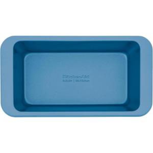 imageKitchenAid 9x5in Nonstick Aluminized Steel Loaf Pan SilverBlue Velvet