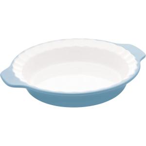 imageKitchenAid Vitrified Stoneware Pie Plate 9Inch PistachioBlue Velvet