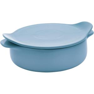 imageKitchenAid Vitrified Stoneware Round Baker 225Quart PistachioBlue Velvet