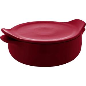 imageKitchenAid Vitrified Stoneware Round Baker 225Quart PistachioEmpire Red