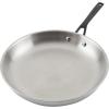 imageKitchenAid 5Ply Clad Polished Stainless Steel Fry PanSkillet 1225 InchStainless Steel