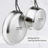 imageKitchenAid 5Ply Clad Polished Stainless Steel Fry PanSkillet 1225 InchStainless Steel