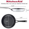 imageKitchenAid 5Ply Clad Polished Stainless Steel Fry PanSkillet 1225 InchStainless Steel