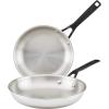 imageKitchenAid 5Ply Clad Polished Stainless Steel Fry PanSkillet 1225 InchStainless Steel
