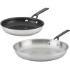 imageKitchenAid 5Ply Clad Polished Stainless Steel Fry PanSkillet 1225 InchStainless Steel
