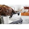 imageKitchenAid 5Ply Clad Roasting PanRoaster with Removable Rack 15 Inch x 115 Inch Polished Stainless Steel