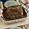 imageKitchenAid 5Ply Clad Roasting PanRoaster with Removable Rack 15 Inch x 115 Inch Polished Stainless Steel