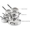 imageKitchenAid 5Ply Clad Stainless Steel Cookware Pots and Pans Set 10 Piece Polished Stainless