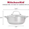 imageKitchenAid Casserole with Lid 4 Quart Brushed Stainless SteelStainless Steel