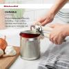 imageKitchenAid Classic Multifunction Can Opener and Bottle Opener Easy to Use Razor Sharp Stainless Steel Cutting Wheel Soft Ergonomic Handles CharcoalAlmond Cream
