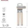 imageKitchenAid Classic Multifunction Can Opener and Bottle Opener Easy to Use Razor Sharp Stainless Steel Cutting Wheel Soft Ergonomic Handles CharcoalAlmond Cream