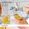 imageKitchenAid Classic Multifunction Can Opener and Bottle Opener Easy to Use Razor Sharp Stainless Steel Cutting Wheel Soft Ergonomic Handles CharcoalAlmond Cream