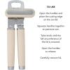 imageKitchenAid Classic Multifunction Can Opener and Bottle Opener Easy to Use Razor Sharp Stainless Steel Cutting Wheel Soft Ergonomic Handles CharcoalAlmond Cream