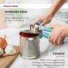 imageKitchenAid Classic Multifunction Can Opener and Bottle Opener Easy to Use Razor Sharp Stainless Steel Cutting Wheel Soft Ergonomic Handles CharcoalAqua Sky