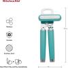 imageKitchenAid Classic Multifunction Can Opener and Bottle Opener Easy to Use Razor Sharp Stainless Steel Cutting Wheel Soft Ergonomic Handles CharcoalAqua Sky