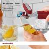imageKitchenAid Classic Multifunction Can Opener and Bottle Opener Easy to Use Razor Sharp Stainless Steel Cutting Wheel Soft Ergonomic Handles CharcoalEmpire Red
