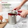 imageKitchenAid Classic Multifunction Can Opener and Bottle Opener Easy to Use Razor Sharp Stainless Steel Cutting Wheel Soft Ergonomic Handles CharcoalEmpire Red
