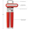 imageKitchenAid Classic Multifunction Can Opener and Bottle Opener Easy to Use Razor Sharp Stainless Steel Cutting Wheel Soft Ergonomic Handles CharcoalHot Sauce