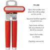 imageKitchenAid Classic Multifunction Can Opener and Bottle Opener Easy to Use Razor Sharp Stainless Steel Cutting Wheel Soft Ergonomic Handles CharcoalHot Sauce
