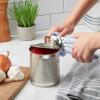 imageKitchenAid Classic Multifunction Can Opener and Bottle Opener Easy to Use Razor Sharp Stainless Steel Cutting Wheel Soft Ergonomic Handles CharcoalLavendarCream