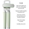 imageKitchenAid Classic Multifunction Can Opener and Bottle Opener Easy to Use Razor Sharp Stainless Steel Cutting Wheel Soft Ergonomic Handles CharcoalPistachio