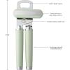 imageKitchenAid Classic Multifunction Can Opener and Bottle Opener Easy to Use Razor Sharp Stainless Steel Cutting Wheel Soft Ergonomic Handles CharcoalPistachio