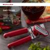 imageKitchenAid Classic Multifunction Can Opener and Bottle Opener Easy to Use Razor Sharp Stainless Steel Cutting Wheel Soft Ergonomic Handles CharcoalSoft Red