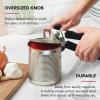 imageKitchenAid Classic Multifunction Can Opener and Bottle Opener Easy to Use Razor Sharp Stainless Steel Cutting Wheel Soft Ergonomic Handles CharcoalSoft Black