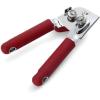 imageKitchenAid Classic Multifunction Can Opener and Bottle Opener Easy to Use Razor Sharp Stainless Steel Cutting Wheel Soft Ergonomic Handles CharcoalSoft Red
