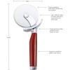imageKitchenAid Classic Pizza Wheel with Sharp Blade For Cutting Through Crusts Pies and More Built In Finger Guard for Safety and Comfort Grip to Protect Fingers Dishwasher Safe 9Inch RedRed