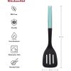 imageKitchenAid Classic Slotted Turner One Size Black 2 1366InchAqua Sky