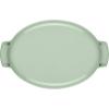 imageKitchenAid Enameled Cast Iron Au Gratin Oval Roasting Pan 25 Quart Pistachio