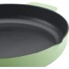 imageKitchenAid Enameled Cast Iron Frying PanSkillet with Helper Handle and Pour Spouts 12 Inch PistachioPistachio