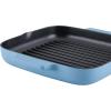 imageKitchenAid Enameled Cast Iron Square Grill and Roasting Pan 11 Inch Blue Velvet