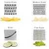 imageKitchenAid Gourmet 4Sided Stainless Steel Box Grater for Fine Medium and Coarse Grate and Slicing Detachable 3 Cup Storage Container and Measurment Markings Dishwasher Safe 10 inches tall AquaAqua Sky