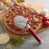 imageKitchenAid Gourmet Stainless Steel Pizza Wheel with Sharp Blade to Easily Cutting Pizza Crusts Pies and more Finger Guard for Safety and Comfort Grip to Protect Fingers Dishwasher Safe BlackRed
