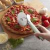 imageKitchenAid Gourmet Stainless Steel Pizza Wheel with Sharp Blade to Easily Cutting Pizza Crusts Pies and more Finger Guard for Safety and Comfort Grip to Protect Fingers Dishwasher Safe BlackPistachio