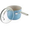 imageKitchenAid Hard Anodized Ceramic 9Piece Nonstick Cookware Set  Includes Fry Pans Saucepan Stockpot Durable Even Heating Oven Safe to 500F PistachioBlue Velvet
